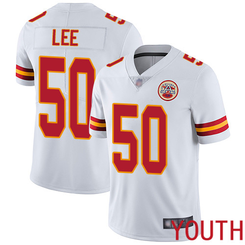 Youth Kansas City Chiefs #50 Lee Darron White Vapor Untouchable Limited Player Nike NFL Jersey->kansas city chiefs->NFL Jersey